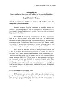 Microsoft Word - LegCo Subcomm on BFA & Peng Chau Clinic_Issue_.doc