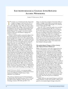 Health / Withdrawal syndromes / Addiction psychiatry / Neurological disorders / Pharmacology / Kindling model / Kindling / Epilepsy / Alcoholism / Medicine / Psychiatry / Alcohol abuse