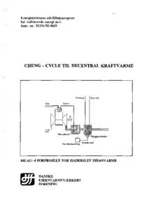 Energistyreisens udviklingsprogram for vedvarende energi m. v. Jour. nrCHENG - CYCLE TIL DECENTRAL KRAFTVARME