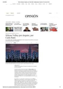 Silicon Valley por doquier, por Carlo R...boradores | Opinión | El Comercio Peru