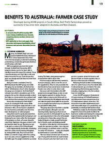 19  PArTNers summer 2012 benefits to australia: farmer case study Developed during ACIAR projects in South Africa, Beef Profit Partnerships proved so