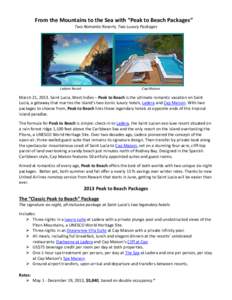 Pitons / Hotel / Political geography / Americas / Saint Lucia / Cap Maison / Resort