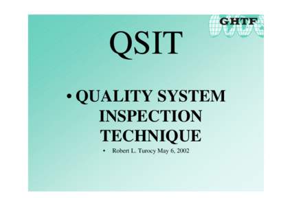 QSIT Presentation - May 2002