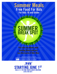 Summer meals Flyer English