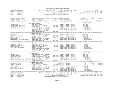 Long Lake /  New York / Raquette / Tax / Land value tax / Wyoming / New York / Geography of the United States / Geography of New York / Tax reform / Adirondacks