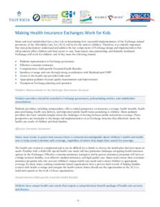 Defining what children need in an Essential Health Benefit benchmark