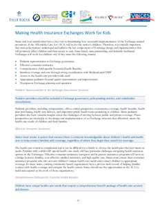 Healthcare reform in the United States / Healthcare / Managed care / Health promotion / Patient Protection and Affordable Care Act / Health insurance exchange / Medicaid / Medical home / Health care / Health / Medicine / Healthcare in the United States