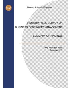 Microsoft Word - Industry-wide BCM Survey Information Paper