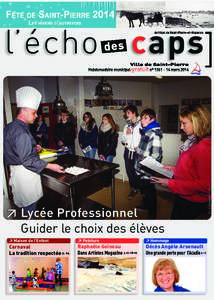 l’écho caps] Archipel de Saint-Pierre-et-Miquelon des  Ville de Saint-Pierre