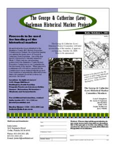 Flyer-Geo-Catherine Fogleman Marker Fundraiser-revised[removed]pub (Read-Only)