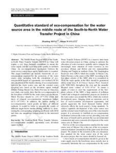 Front. Environ. Sci. Engin. China 2011, 5(3): 459–473 DOI[removed]s11783[removed]RESEARCH ARTICLE  ri