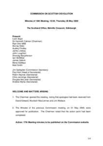 COMMISSION ON SCOTTISH DEVOLUTION