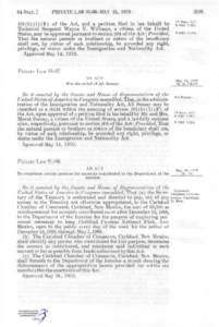 84 STAT. ]  PRIVATE LAW[removed]MAY 28, [removed]b[removed]F ) of the Act, and a petition filed in her behalf by Technical Sergeant Wayne V. Williams, a citizen of the United