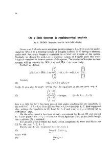 JO  On a limit theorem in combinatorical analysis