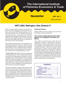 The International Institute of Fisheries Economics & Trade Newsletter  2001, No. 2