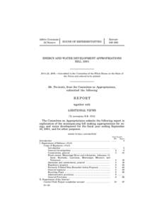 United States Department of Defense / United States / Government / American Recovery and Reinvestment Act / United States Senate Appropriations Subcommittee on Energy and Water Development / Energy in the United States / United States Department of Energy / 111th United States Congress