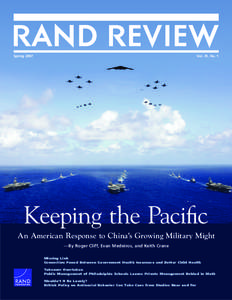 Spring[removed]Vol. 31, No. 1 Keeping the Pacific An American Response to China’s Growing Military Might