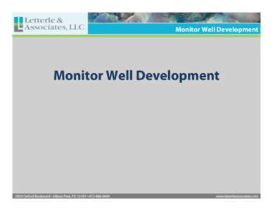 Monitor Well Development.ppt