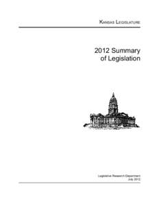 2012 Summary of Legislation