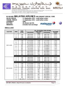    MIDDLE EAST ALL IN GROSS FARE IN BND  MAX