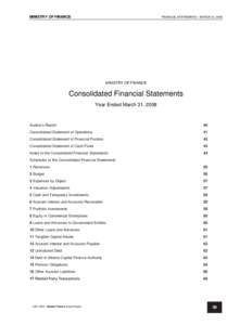 Alberta Finance[removed]Annual Report - Financial Statements