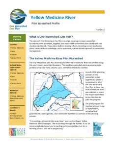 Geography of Minnesota / Watershed district / Watershed management / Conservation Districts / Yellow Medicine County /  Minnesota / Minnesota River / Lac qui Parle / Lac qui Parle River / Spring Creek