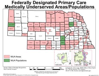 Federally Designated Primary Care Medically Underserved Areas/Populations Dawes Sioux  Boyd