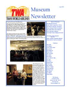 Museum Newsletter From the Director Pam Blaschum. . . July 2014