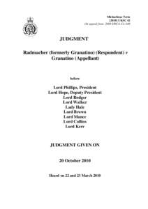 Family / Prenuptial agreement / White v White / Civil recognition of Jewish divorce / Divorce / Family Law Act / Conflict of divorce laws / Ancillary relief / Conflict of nullity laws / Family law / Law / Private law