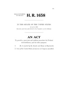 IIB  106TH CONGRESS 1ST SESSION  H. R. 1658