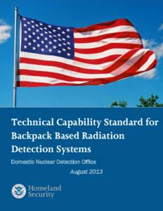 Technical Capability Standard for Backpack Based Radiation Detection Systems