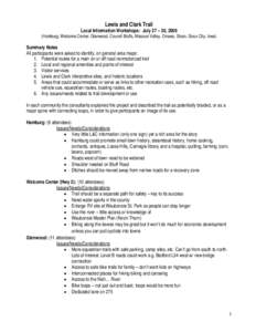 Microsoft Word - July Stakeholder Meeting Notes.doc
