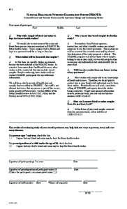 [removed]National Health and Nutrition Examination Survey Specimen Storage Consent form