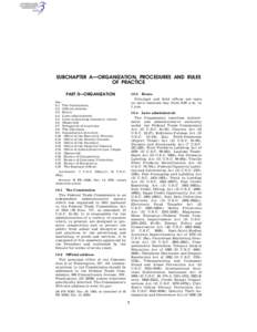 SUBCHAPTER A—ORGANIZATION, PROCEDURES AND RULES OF PRACTICE PART 0—ORGANIZATION § 0.3 Hours. Principal and field offices are open