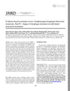 JRRD  Volume 46, Number 2, 2009 Pages 205–214  Journal of Rehabilitation Research & Development