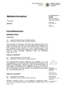 Medieninformation Pressestelle Sperrfrist: Ihr/-e Ansprechpartner/-in Uwe Voigt