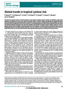 Global trends in tropical cyclone risk