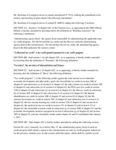 Mr. Kaufman of Lexington moves to amend amendment # 734 by striking the amendment in its entirety and inserting in place thereof the following amendment:Mr. Kaufman of Lexington moves to amend H[removed]by adding the follo