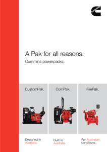 A Pak for all reasons. Cummins powerpacks. CustomPak.  Designed in