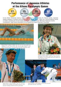 Performance of Japanese Athletes at the Athens Paralympic Games[removed]