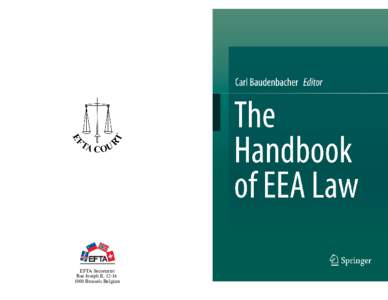 EFTA Secretariat Rue Joseph II, Brussels Belgium Launch of The Handbook of EEA Law