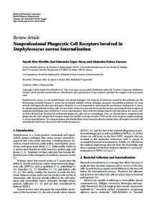 Nonprofessional Phagocytic Cell Receptors Involved in Staphylococcus aureus Internalization