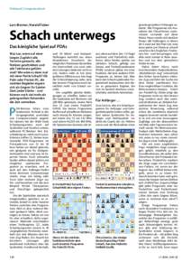 Prüfstand | Computerschach  Lars Bremer, Harald Faber Schach unterwegs Das königliche Spiel auf PDAs