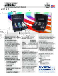 LITHO-KIT ™  For Fountain Solution Control MADE IN USA