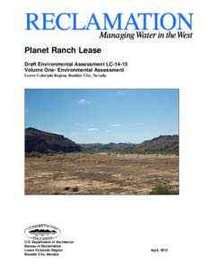 Earth / Bill Williams River / Big Sandy River / Habitat conservation / United States Bureau of Reclamation / Environmental impact assessment / Mohave County /  Arizona / Hualapai people / Environmental impact statement / Environment / Impact assessment / Geography of Arizona