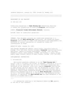 [Federal Register: January 26, 1998 (Volume 63, Number 16)] ======================================================================= ----------------------------------------------------------------------DEPARTMENT OF THE 