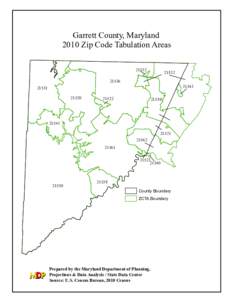 Garrett County, Maryland 2010 Zip Code Tabulation Areas[removed]