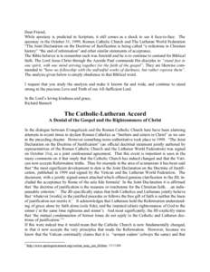 The Roman Catholic-Lutheran