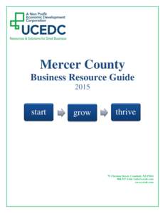 Mercer County Business Resource Guide 2015 start