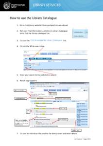 Microsoft Word - How to use the Library Catalogue 3.docx